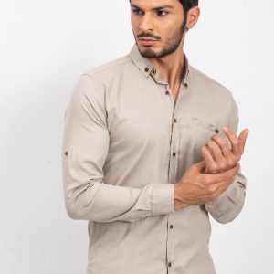 Beige Safari Men's Shirt