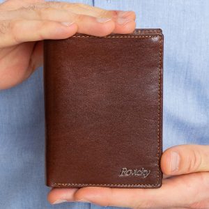 Brown Genuine Leather Men's Wallet