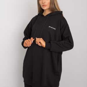 Black sweatshirt with pockets Indira