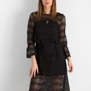 Black openwork women's dress