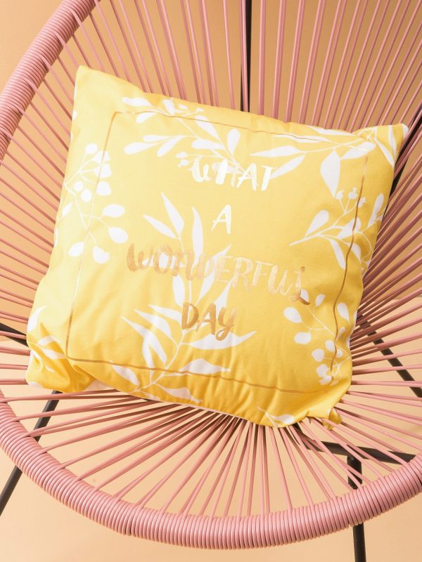 Yellow Decorative Pillow