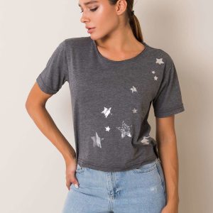 Dark grey T-shirt Star FOR FITNESS