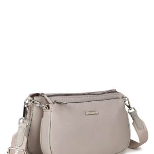 LUIGISANTO grey double bag