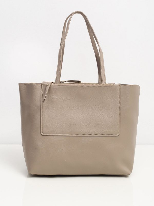 Beige Shopper Ladies Bag