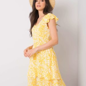 White and yellow dress Athena SUBLEVEL