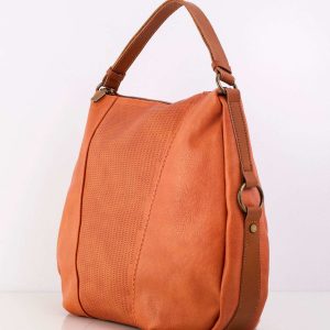 Orange Women's Bag with Detachable Strap