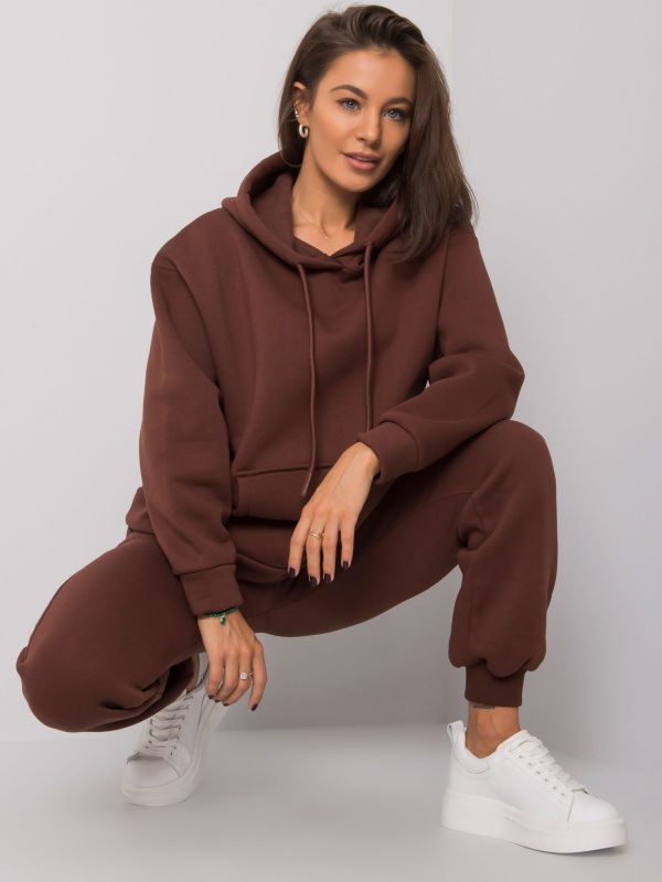 Dark brown sweatsuit set Arles