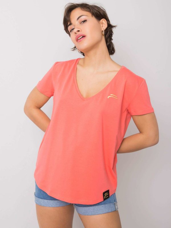 Coral t-shirt Ginny FOR FITNESS