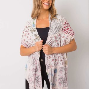 Pale pink cotton wrap with print