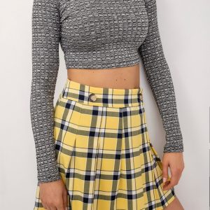 BSL Yellow Plaid Skirt