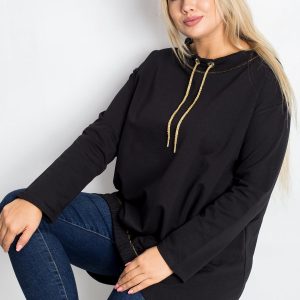 Shannie's black plus size tunic