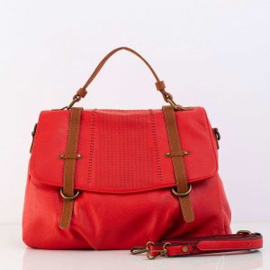 Red bag with detachable strap