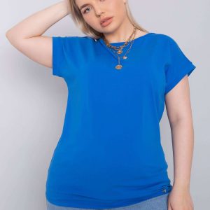 Dark Blue Plus Size Casual T-Shirt Leanne