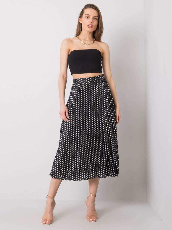 Black polka dot skirt by Adrielle SUBLEVEL