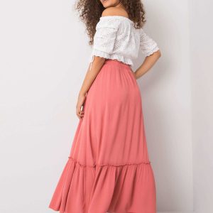 Pink skirt with ruffle Annabeth OCH BELLA