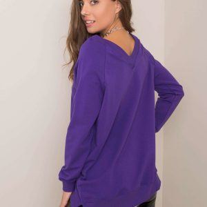 Dark purple sweatshirt Leila RUE PARIS