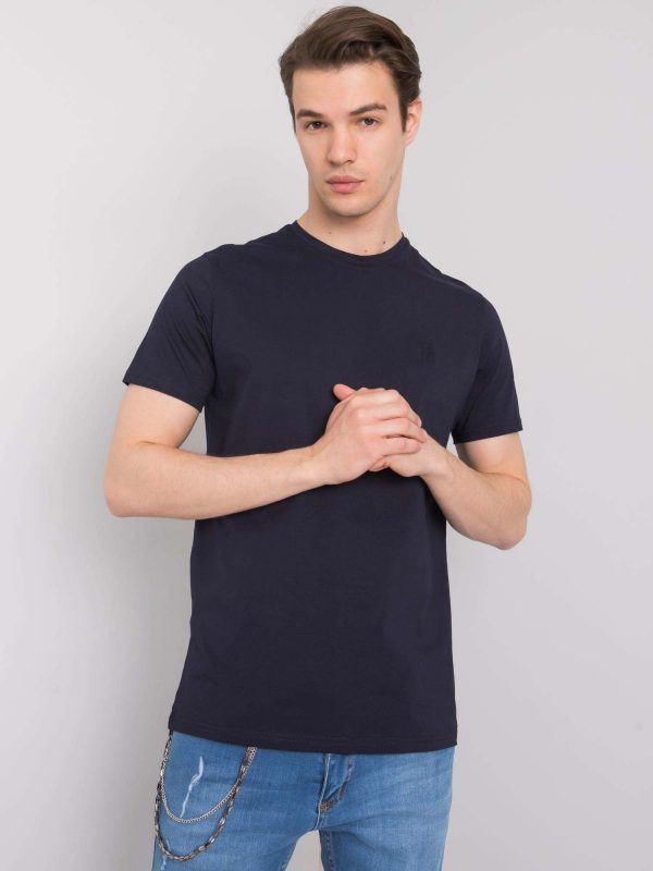 Navy blue t-shirt for men basic Kenneth LIWALI