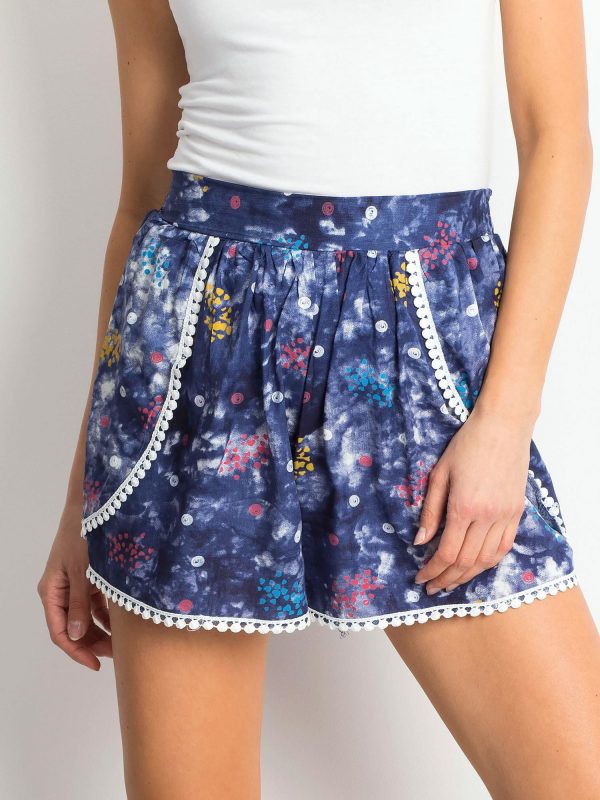 Navy Blue Funky Shorts