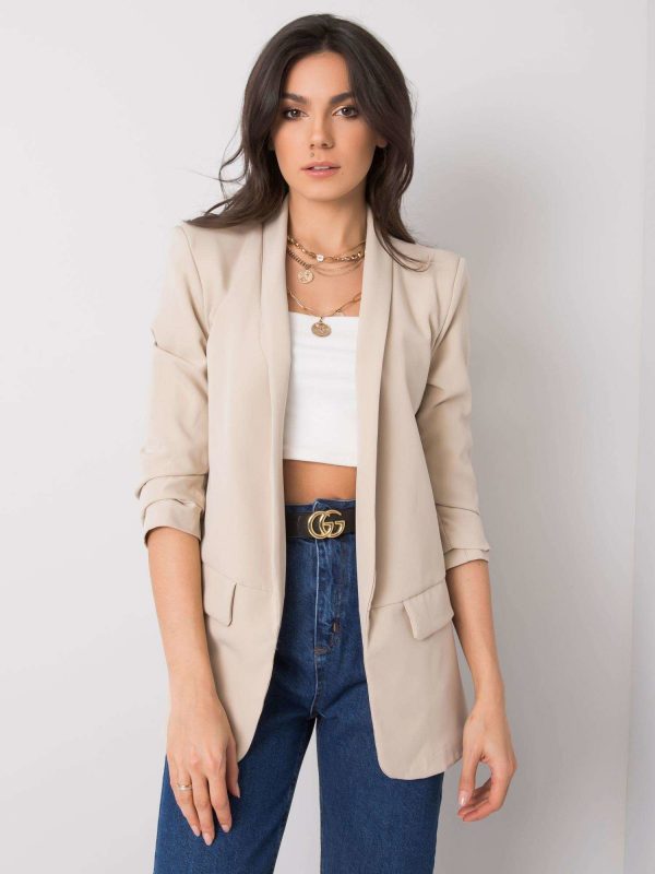 Beige jacket for women Eva OCH BELLA