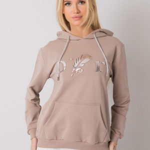 Dark Beige Kangaroo Hoodie Sheridan