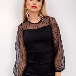 RUE PARIS Black blouse Marion