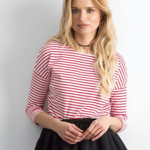 Red Striped Ladies Blouse