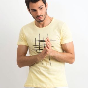 Men's T-Shirt in Cotton Yellow