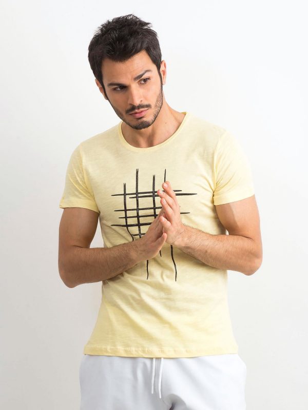 Men's T-Shirt in Cotton Yellow