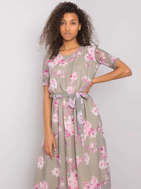 Audette Green Floral Dress