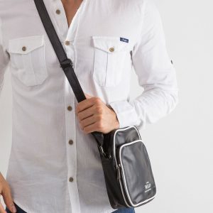 Black Men's Eco Leather Bag