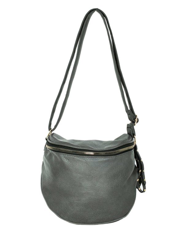 Dark Grey Eco Leather Bag