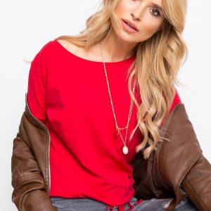 Carla's red blouse