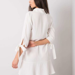 White Casual Dress Adelasia