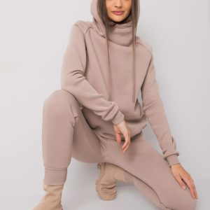 Dark beige two-piece set basic Miramar