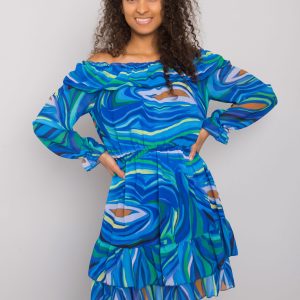 Blue Edmonton Ruffle Spanish Dress