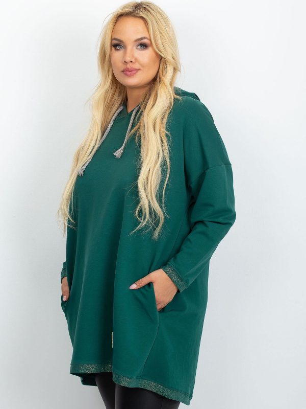 Dark green tunic plus size Sonate