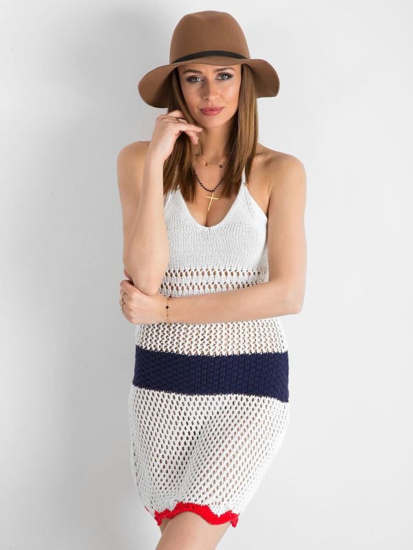 BY O LA LA Knitted dress white