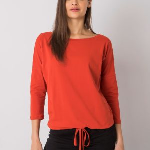 Dark orange blouse Fiona