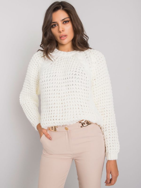 Ecru sweater with wool Jacksonville RUE PARIS