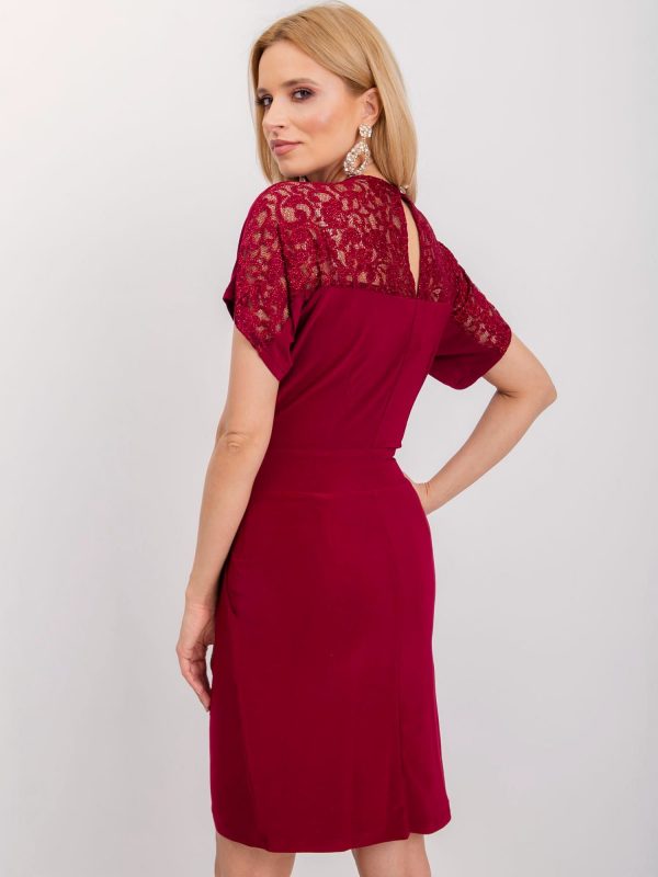 Burgundy Angels dress