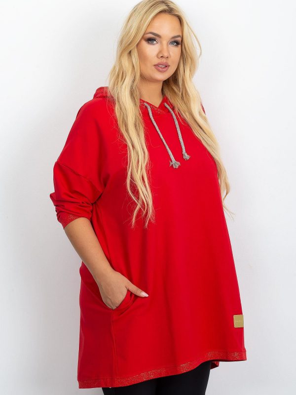 Red tunic plus size Sonate