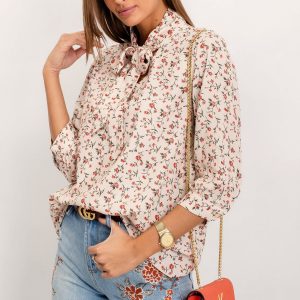 RUE PARIS Ecru blouse Tesori