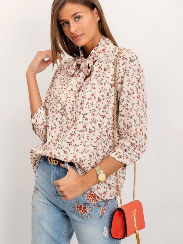 RUE PARIS Ecru blouse Tesori