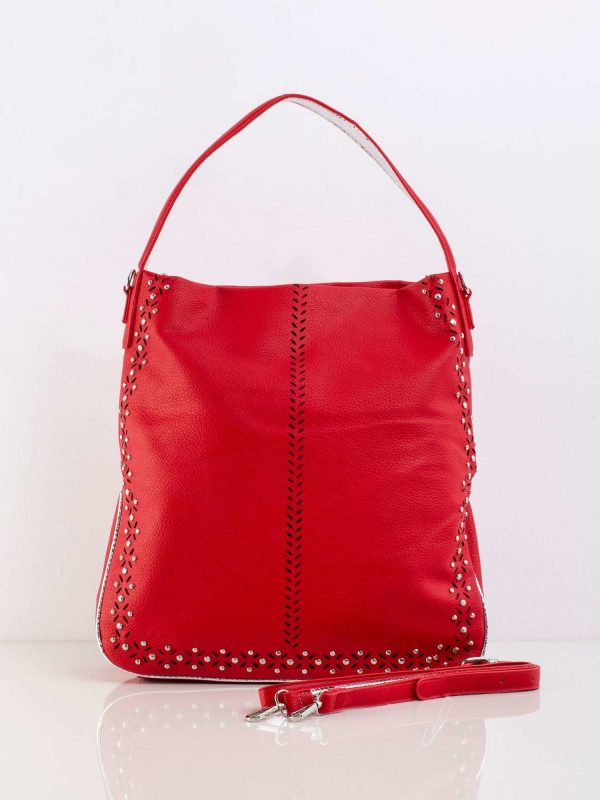 Red Women's Applique Bag