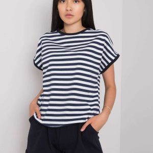 Navy blue and white casual set Elsa RUE PARIS