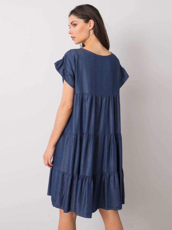 Dark Blue Casual Dress Filippa