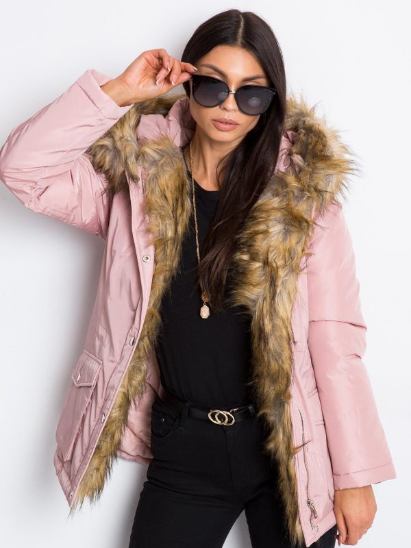 Pale Pink Winter Jacket