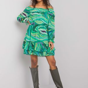 Green Edmonton Ruffle Spanish Dress