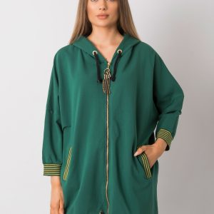 Dark Green Oversize Hoodie Bertille