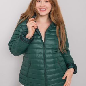 Dark Green Women's Plus Size Double-Sided Jacket Jaime